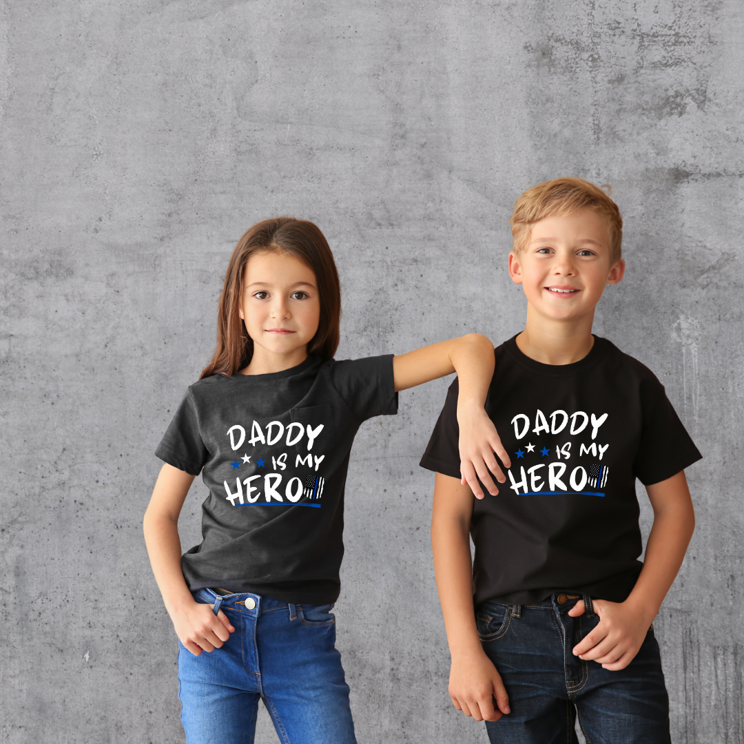 KIDS - DADDY IS MY HERO TEE