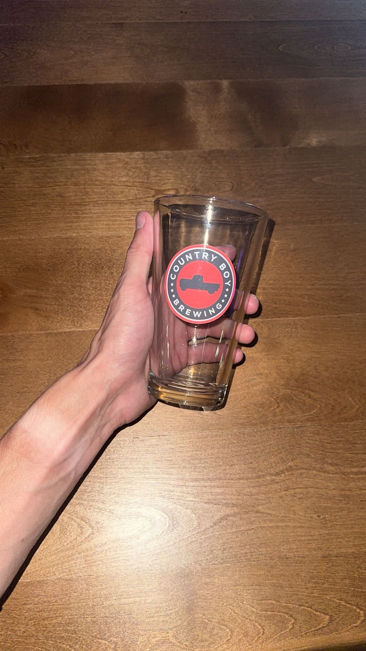 Caleb Conley x Country Boy Brewing Pint Glass