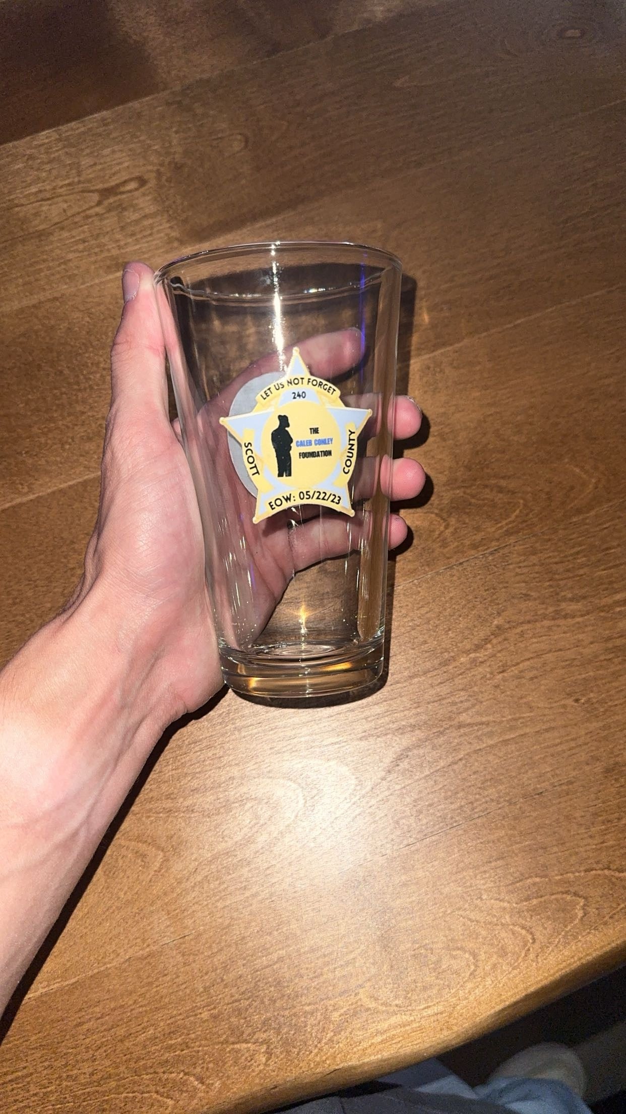 Caleb Conley x Country Boy Brewing Pint Glass