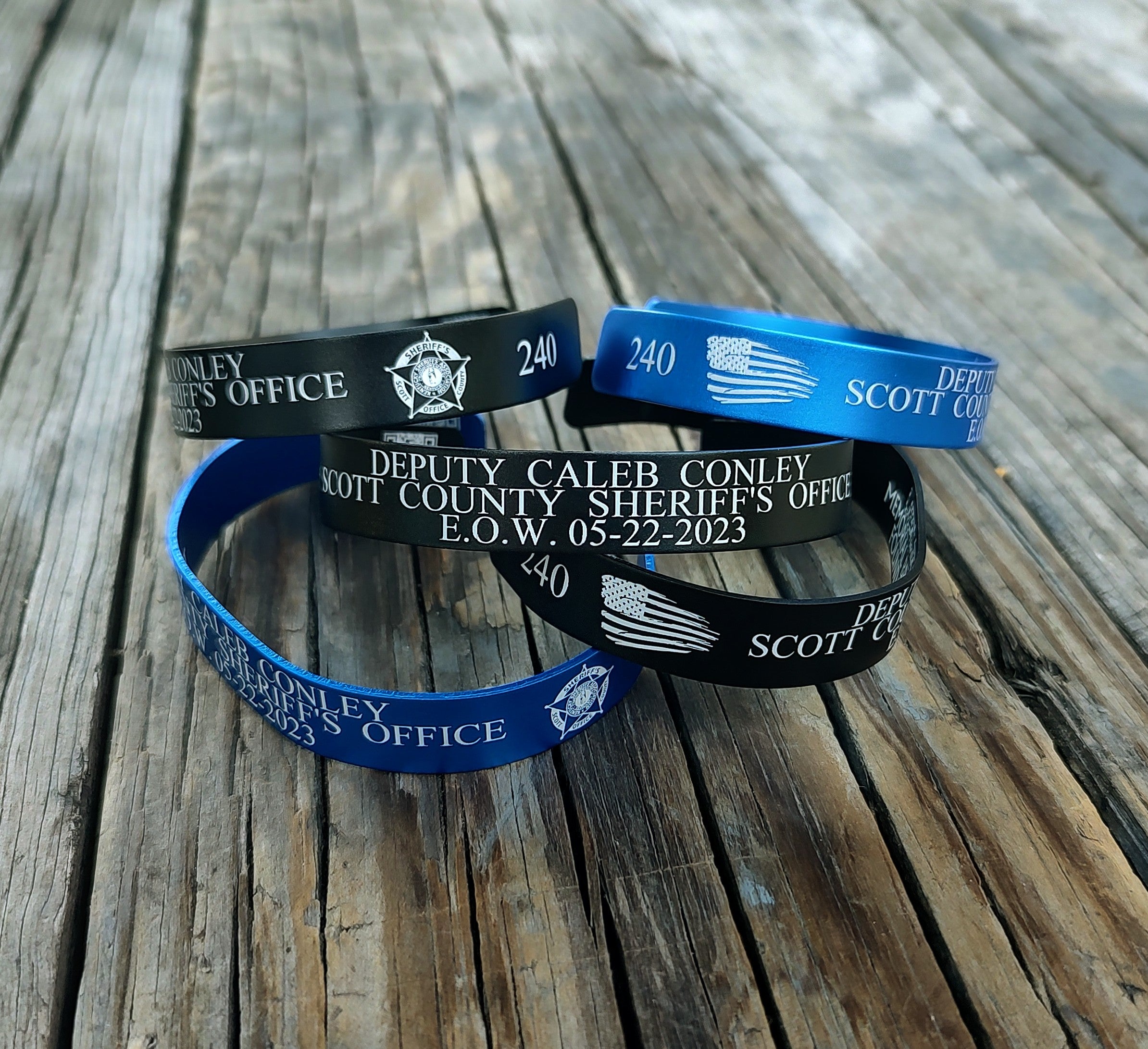 Caleb Conley Metal Memorial Bracelet