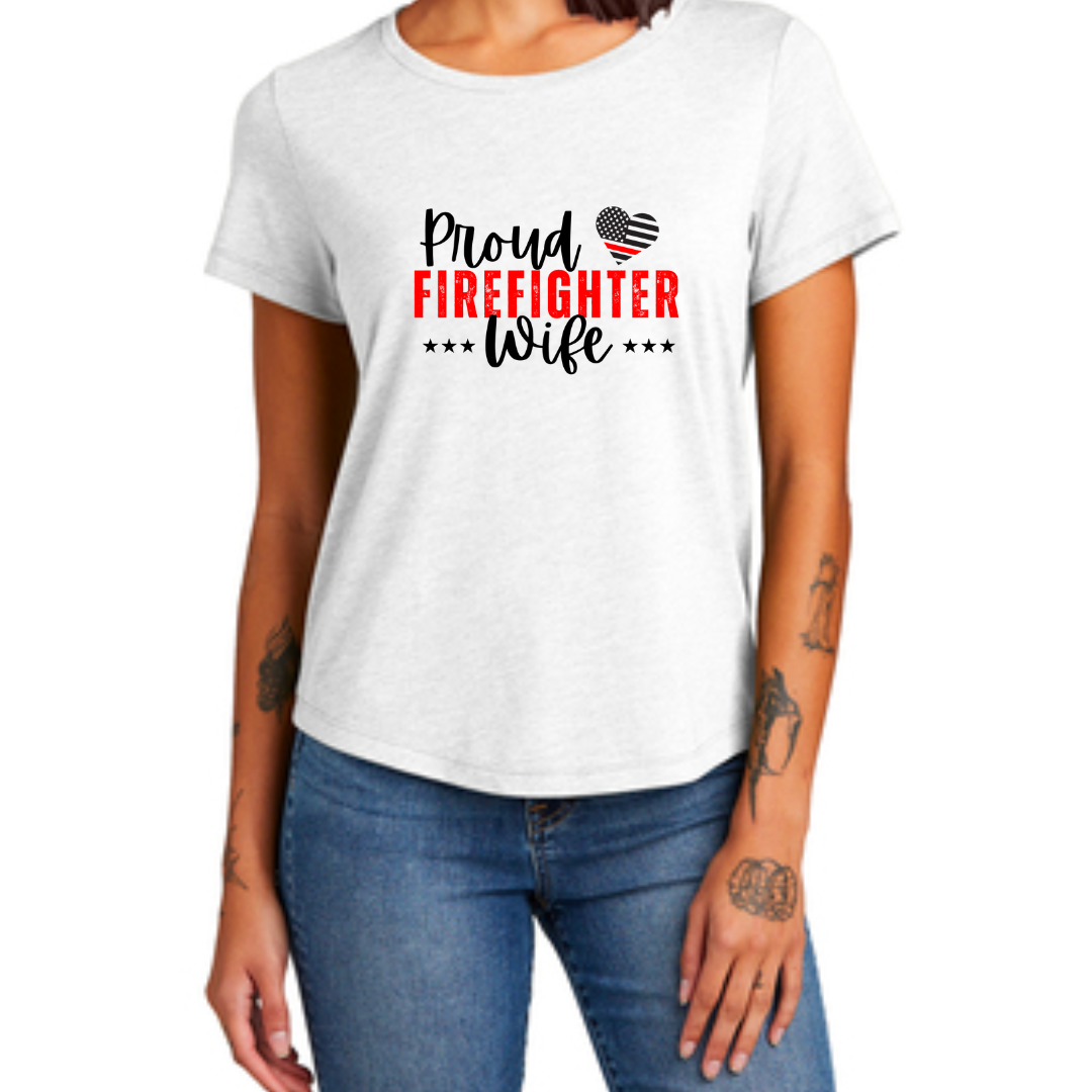 Proud Firefighter Wife Tee